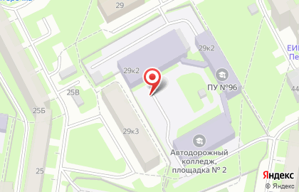 Автодорожный колледж в Санкт-Петербурге на карте