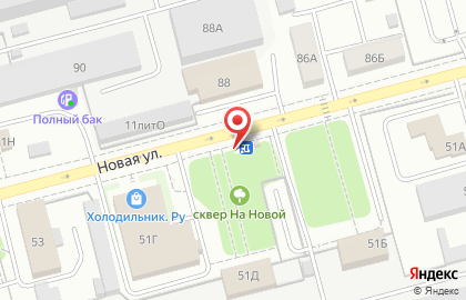 Киоск по продаже печатной продукции на Новой улице на карте
