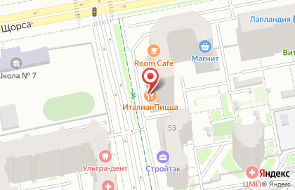 Юг-Центр на улице Щорса на карте