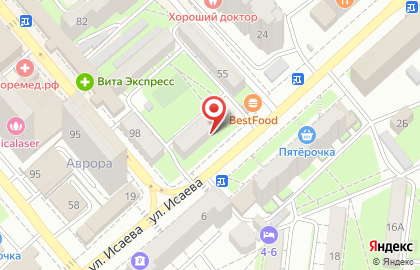 Парикмахерская Лето в Новороссийске на карте