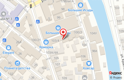 Торгово-сервисный центр в Базарном переулке на карте