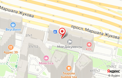 Магазин Сушипорт на проспекте Маршала Жукова на карте