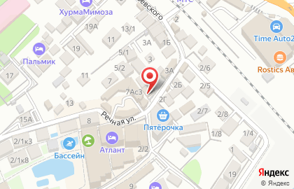 Столовая Натали в Лазаревском районе на карте