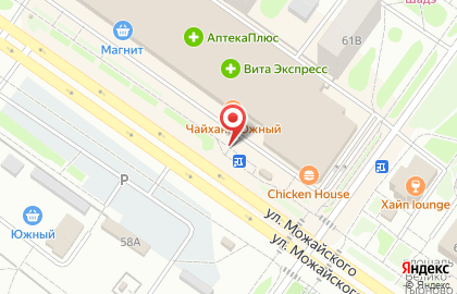 Киоск по продаже печатной продукции Тверьсоюзпечать+О на улице Можайского на карте