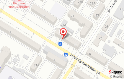Парикмахерская Жасмин на Новобульварной улице на карте