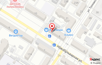 Парикмахерская Жасмин на Новобульварной улице на карте