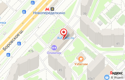Всероссийская детская спортивная школа FD на метро Новопеределкино на карте
