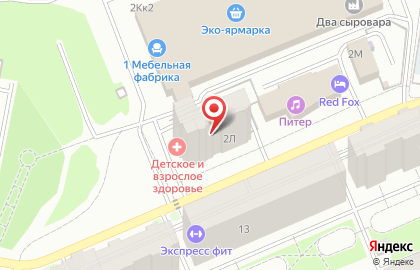Лазурный на Взлётной улице на карте