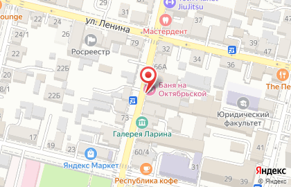 Баня Спарта на Октябрьской улице на карте