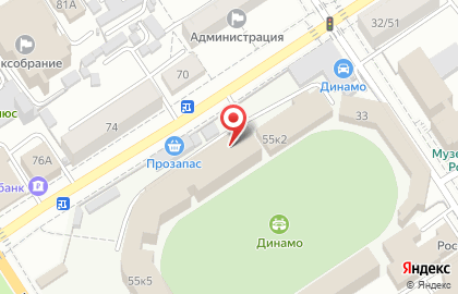 Парикмахерская На Динамо в Центральном районе на карте