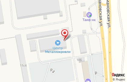 Центр Металлокровли завод кровельных, фасадных материалов и заборов в Казани на карте