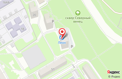 Парикмахерская в Ленинском районе на карте