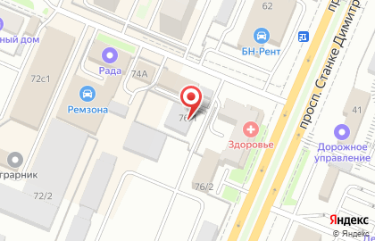 Автосервис Зебра на проспекте Станке Димитрова на карте