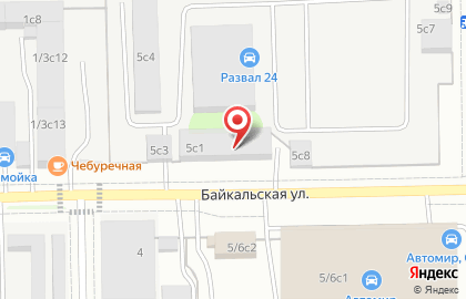 Автоцентр Луидор на Байкальской улице на карте