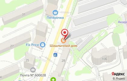 Киоск по продаже фастфудной продукции Шашлычный дом на улице Балакирева на карте