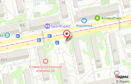 Продуктовый магазин в Барнауле на карте