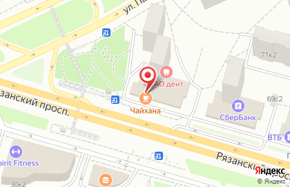 Магазин продовольственных товаров на Рязанском проспекте на карте