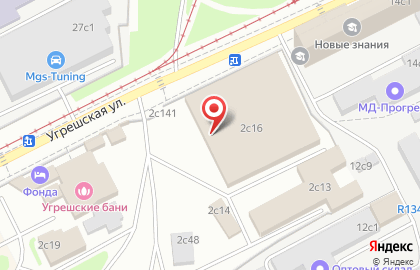 Служба экспресс-доставки DHL на Угрешской улице на карте
