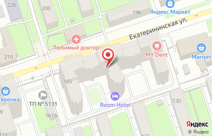 Гостиница Карамель на Екатерининской улице на карте