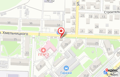 Магазин Яблочко на улице Хмельницкого на карте