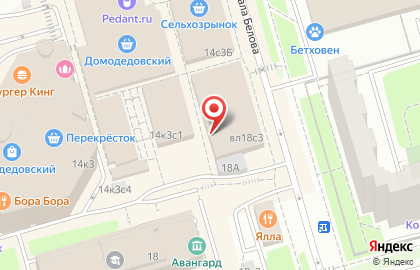 Магазин мясной продукции в Южном Орехово-Борисово на карте