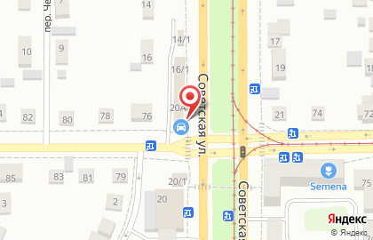 Автостеклосервис у Альберта на Советской улице на карте
