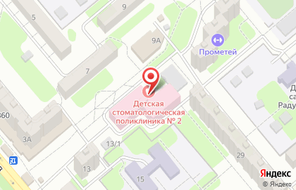 Детская поликлиника №2 в Саратове на карте