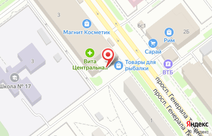 СТО Колесо на проспекте Генерала Тюленева на карте