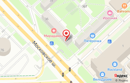 Агентство недвижимости Квадраты на Московском шоссе на карте
