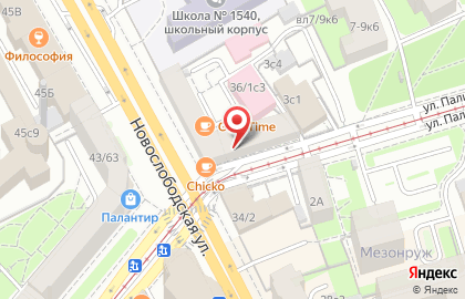 Салон маникюра Москвичка NAILS на метро Менделеевская на карте