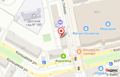 Сеть салонов связи МТС на улице Победы на карте