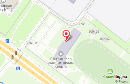 СДЮШОР по лыжным гонкам на Выборгском шоссе на карте