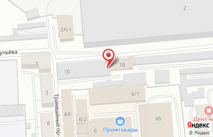 Тепландия в Трамвайном проезде на карте