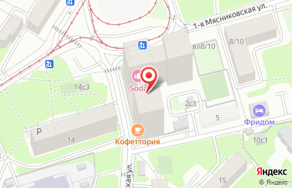 Управляющая компания Smart на 1-й Мясниковской улице на карте