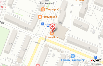 Киоск фастфудной продукции Грильнов на Северной улице на карте