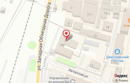 EХ на Загорской улице на карте
