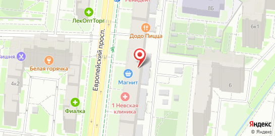 Первая Невская Клиника в Кудрово на карте