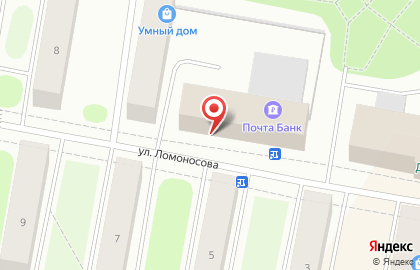 Телекоммуникационная компания Ростелеком для дома на улице Ломоносова на карте