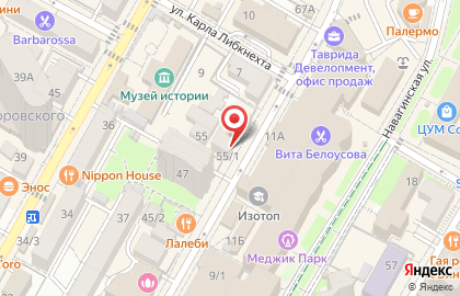Банкомат МИнБанк на улице Островского на карте