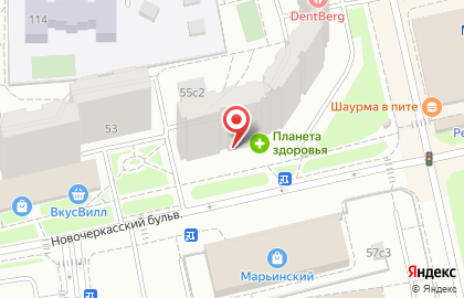 Медицинская лаборатория NovaScreen на Новочеркасском бульваре на карте