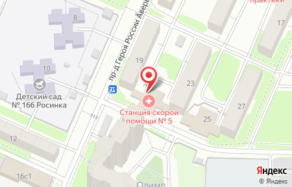 Опорный пункт полиции в Железнодорожном районе на карте