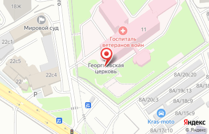 Храм Святого великомученика Георгия Победоносца в Октябрьском районе на карте