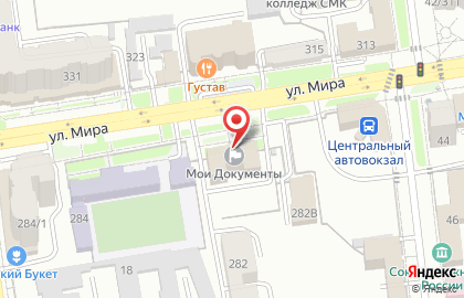 Медицинская страховая компания ЭМЭСК на улице Мира на карте