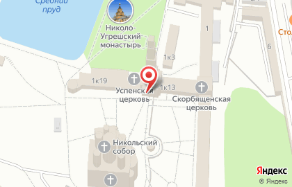 Храм Усекновения Главы Иоанна Предтечи Николо-Угрешского монастыря на карте