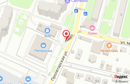 Магазин молока и мяса на карте