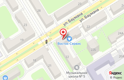 Магазин автотоваров Спутник в Орджоникидзевском районе на карте