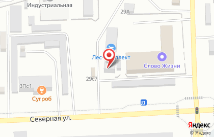 Склад-магазин пиломатериалов Лес-Комплект на карте