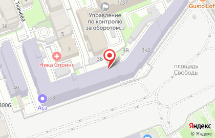 ОАО РОСНО-МС на площади Свободы на карте