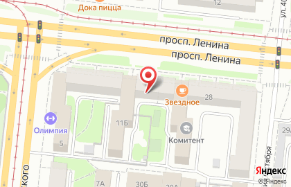 Каста на проспекте Ленина на карте