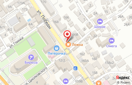 Столовая Победа в Лазаревском районе на карте